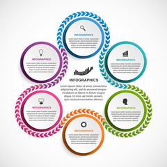 Abstract options infographics template. Infographics for business presentations or information banner.
