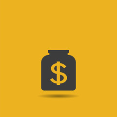 Money, finance, payments, investment and business icon vector.