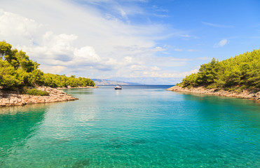 Beautiful adriatic rocky coastline