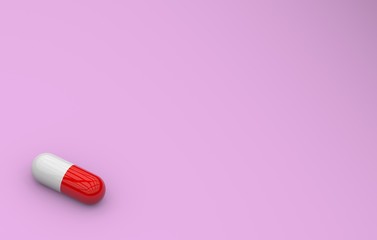 3d rendering pattern of medical pills