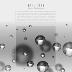 Abstract particles background