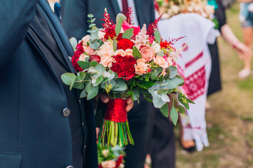 wedding flowers bouquet peonies