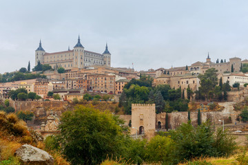 Fototapeta na wymiar Toledo. Aerial view of the city.