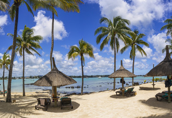 Fototapeta na wymiar Beach of Mauritius