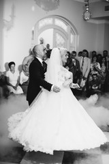Bride and Groom. First wedding dance