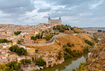 Obraz premium Toledo. Aerial view of the city.