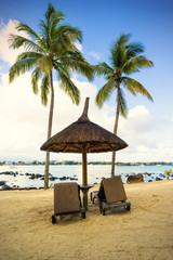 Obraz na płótnie Canvas Beach of Mauritius