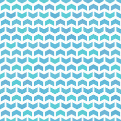 Geometric vector pattern with colored arrows. Geometric modern ornament. Seamless abstract background