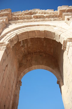 Triumphal Arch in Jerash, Jordan Middle East