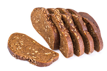 Dark grain bread with sunflower seeds
