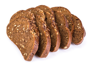 Dark grain bread with sunflower seeds