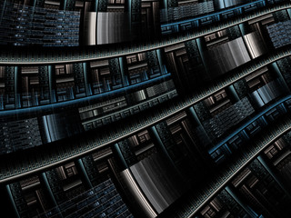 Fototapeta premium Abstract fractal background computer-generated image