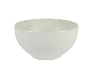 White porcelain bowl isolated on white background