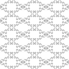 Classic seamless vector silver pattern. Traditional orient ornament. Classic vintage background