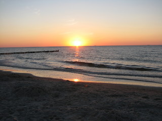 Obraz premium Sonnenuntergang am Meer