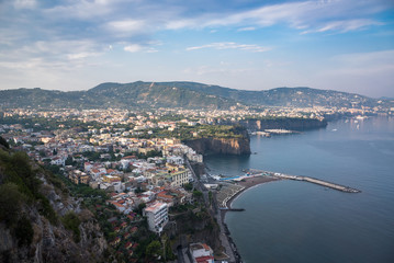 Morning view of Sorrento town