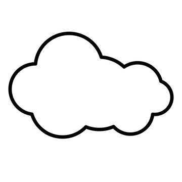 silhouette cloud cumulus climate design vector illustration