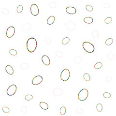 easter pattern with mosaic eggs. vector illustration.