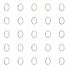 easter pattern with mosaic eggs. vector illustration.