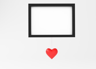 heart with frame