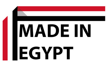 Made in Egypt logo, vector