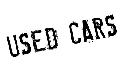 Used Cars rubber stamp. Grunge design with dust scratches. Effects can be easily removed for a clean, crisp look. Color is easily changed.