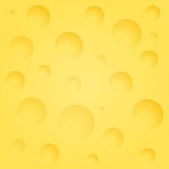 Background of Cheese with Holes