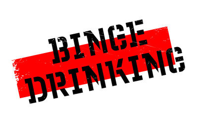 Binge Drinking rubber stamp. Grunge design with dust scratches. Effects can be easily removed for a clean, crisp look. Color is easily changed.