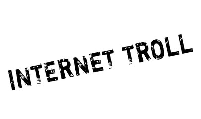 Internet Troll rubber stamp. Grunge design with dust scratches. Effects can be easily removed for a clean, crisp look. Color is easily changed.