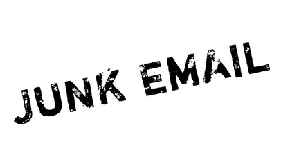 Junk Email rubber stamp. Grunge design with dust scratches. Effects can be easily removed for a clean, crisp look. Color is easily changed.