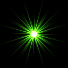 Light effect, glowing flare. Vector element.