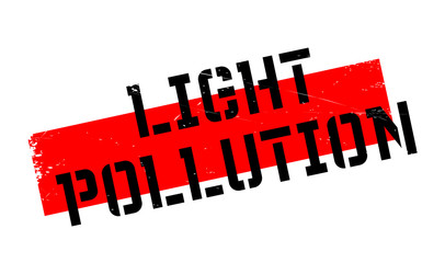 Light Pollution rubber stamp. Grunge design with dust scratches. Effects can be easily removed for a clean, crisp look. Color is easily changed.