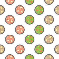 Fish soup background. Seamless pattern.