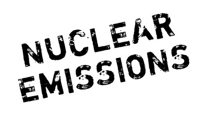 Nuclear Emissions rubber stamp. Grunge design with dust scratches. Effects can be easily removed for a clean, crisp look. Color is easily changed.
