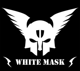Winged White Mask