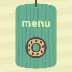 Vector outline sweet donut icon. Modern infographic logo and pictogram.