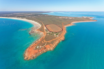 Aerial view of Gantheaume Point and Cable Beach, Broome