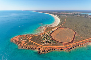 Aerial view of Gantheaume Point and Cable Beach, Broome