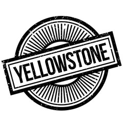 Yellowstone rubber stamp. Grunge design with dust scratches. Effects can be easily removed for a clean, crisp look. Color is easily changed.