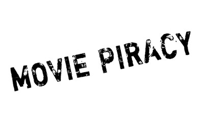 Movie Piracy rubber stamp. Grunge design with dust scratches. Effects can be easily removed for a clean, crisp look. Color is easily changed.