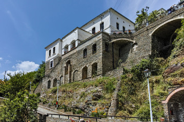 Obraz premium Medieval building in Monastery St. Joachim of Osogovo, Kriva Palanka region, Republic of Macedonia