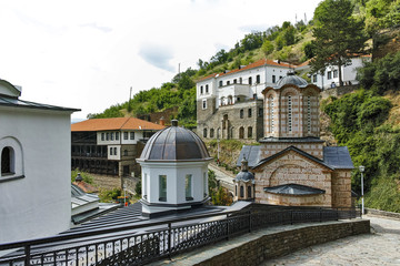 Fototapeta na wymiar Medieval building in Monastery St. Joachim of Osogovo, Kriva Palanka region, Republic of Macedonia