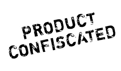 Product Confiscated rubber stamp. Grunge design with dust scratches. Effects can be easily removed for a clean, crisp look. Color is easily changed.