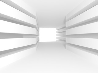 Abstract Modern White Architecture Background