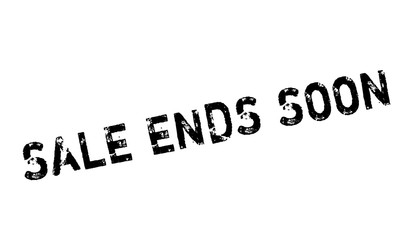 Sale Ends Soon rubber stamp. Grunge design with dust scratches. Effects can be easily removed for a clean, crisp look. Color is easily changed.