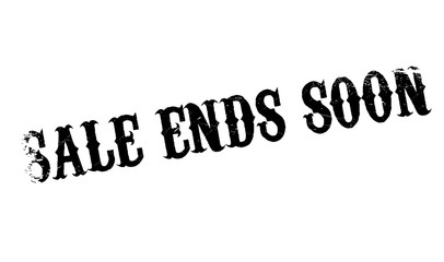 Sale Ends Soon rubber stamp. Grunge design with dust scratches. Effects can be easily removed for a clean, crisp look. Color is easily changed.