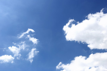 Cloud on blue sky in the daytime.