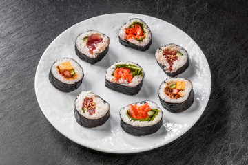 巻き寿司　Rolled sushi of the Japanese-style