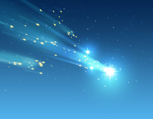 彗星　宇宙空間　流星 © chris