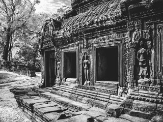 INFRARED image od Angkor Wat - The bliss of Khmer art and architecture